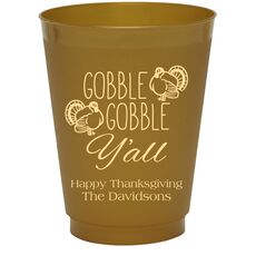 Gobble Gobble Y'all Colored Shatterproof Cups