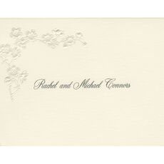 Radiant Blooms Folded Note Cards - Raised Ink