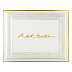 Lavish Elegance Folded Note Cards - Raised Ink