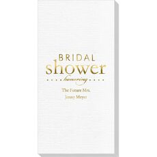 Bridal Shower Honoring Deville Guest Towels