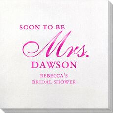 Elegant Soon to be Mrs. Bamboo Luxe Napkins