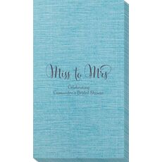 Miss To Mrs Bamboo Luxe Guest Towels