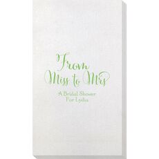 From Miss to Mrs Bamboo Luxe Guest Towels