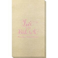 Love To The Bride To Be Bamboo Luxe Guest Towels