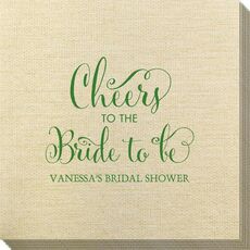 Cheers To The Bride To Be Bamboo Luxe Napkins