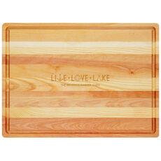 Live Love Lake Master Wood Cutting Board