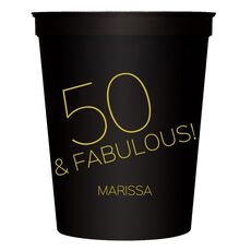50 & Fabulous Stadium Cups