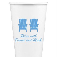 Adirondack Chairs Paper Coffee Cups