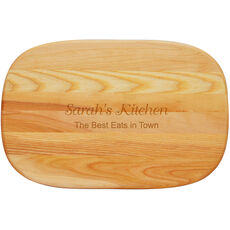 Your Text Medium 15-inch Wood Cutting Board