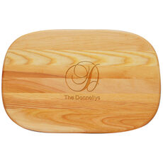 Initial and Name Medium 15-inch Wood Cutting Board