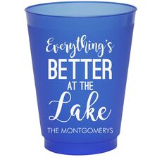 Better at the Lake Colored Shatterproof Cups
