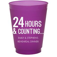 24 Hours and Counting Colored Shatterproof Cups