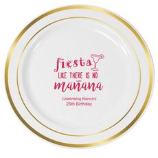 Fiesta Premium Banded Plastic Plates