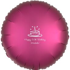 Modern Birthday Cake Mylar Balloons