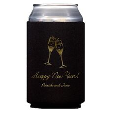Champagne Crystal Toast Collapsible Koozies
