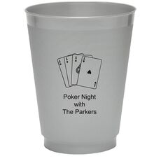 All Aces Colored Shatterproof Cups