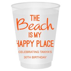 The Beach is My Happy Place Shatterproof Cups