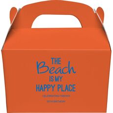The Beach is My Happy Place Gable Favor Boxes
