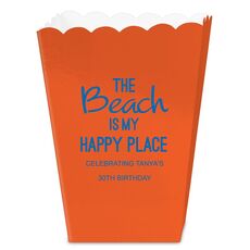 The Beach is My Happy Place Mini Popcorn Boxes
