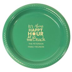 Happy Hour at the Beach Plastic Plates