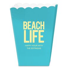 Beach Life Mini Popcorn Boxes