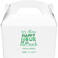 Happy Hour at the Beach Gable Favor Boxes