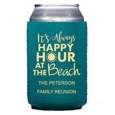 Happy Hour at the Beach Collapsible Koozies