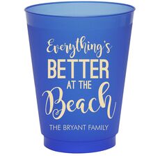 Better at the Beach Colored Shatterproof Cups