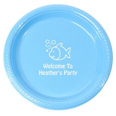Happy Little Fish Plastic Plates