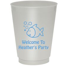 Happy Little Fish Colored Shatterproof Cups