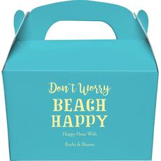 Don't Worry Beach Happy Gable Favor Boxes