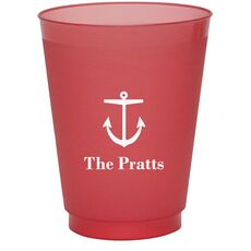 Nautical Anchor Colored Shatterproof Cups