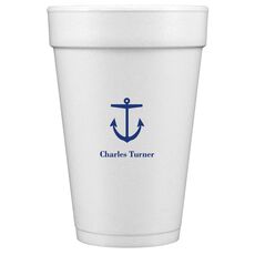Nautical Anchor Styrofoam Cups
