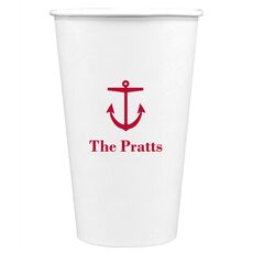 Nautical Anchor Paper Coffee Cups