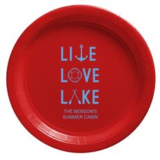 Live, Love, Lake Paper Plates
