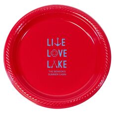 Live, Love, Lake Plastic Plates