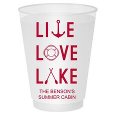 Live, Love, Lake Shatterproof Cups