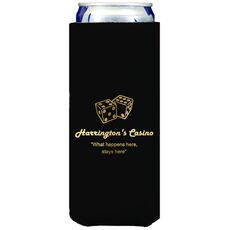 Roll the Dice Collapsible Slim Koozies