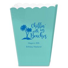Chillin With My Beaches Mini Popcorn Boxes