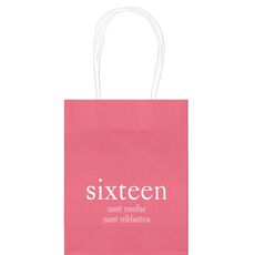 Big Number Sixteen Mini Twisted Handled Bags