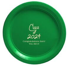 Fun Class of 2024 Paper Plates