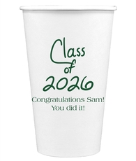 Fun Class of Calligraphy Paper Coffee Cups