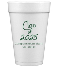 Fun Class of Calligraphy Styrofoam Cups