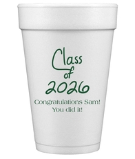 Fun Class of Calligraphy Styrofoam Cups