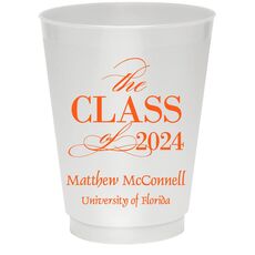 Classic Class of Graduation Colored Shatterproof Cups