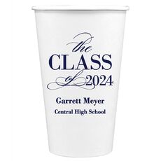 Classic Class of Graduation Paper Coffee Cups