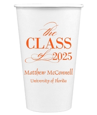 Classic Class of Graduation Paper Coffee Cups