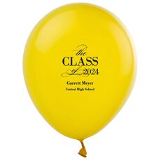 Classic Class of Graduation Latex Balloons
