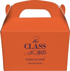 Classic Class of Graduation Gable Favor Boxes