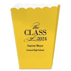 Classic Class of Graduation Mini Popcorn Boxes